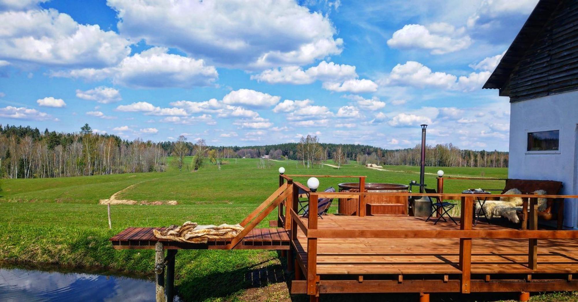 הוילה Straupe Unique Countryhouse & Sauna In Gauja Valley - Kakukalns מראה חיצוני תמונה